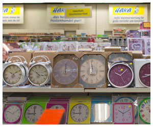 HAKA Verkaufsraum Uhren